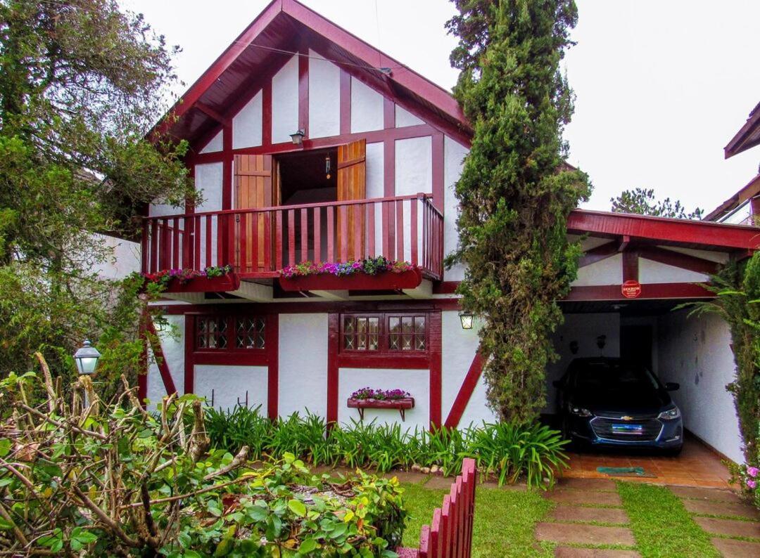 Chale Com Lareira E Wi-Fi Em Campos Do Jordao - Sp Villa Eksteriør billede
